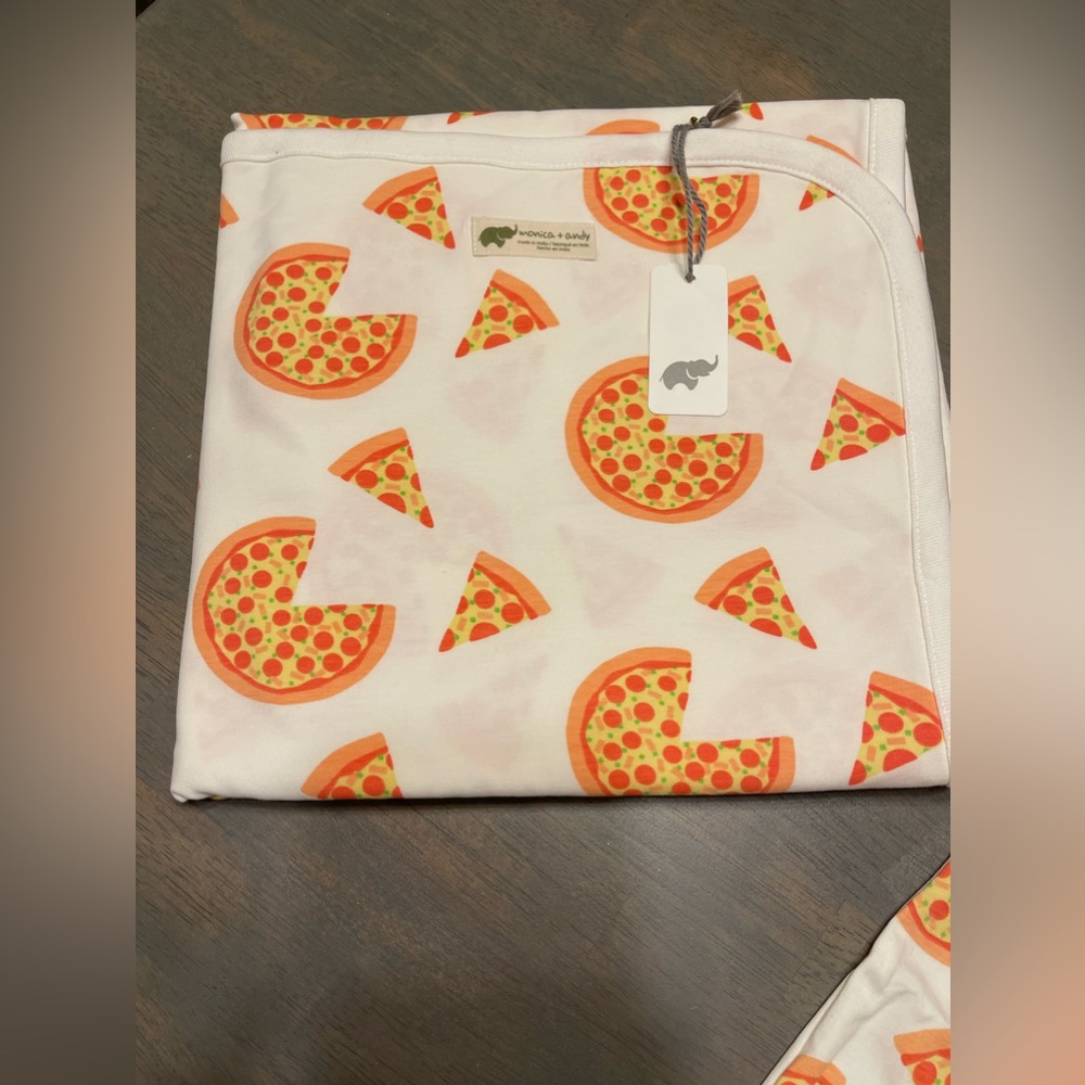 🍕NEW! • Monica & Andy • Romper and Blanket | Size: 6-9 months - Picture 3 of 9